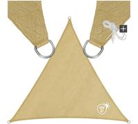 TecTake Tenda a Vela Solare Protezione Raggi UV Telo da Sole + Set di funi di Tensione - Modelli Differenti - (Triangolare | 4 m | No. 402603)