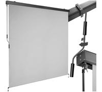 tectake® tenda da sole verticale a rullo, con manovella, protezione UV, impermeabile, resistente al vento, frangivista balcone, terrazzo, fissaggio a parete, privacy - Grigio Chiaro, 180 x 250 cm