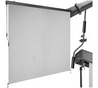 tectake® tenda da sole verticale a rullo, con manovella, protezione UV, impermeabile resistente al vento, frangivista balcone, terrazzo, fissaggio a parete, privacy - Grigio Chiaro, 200 x 250 cm