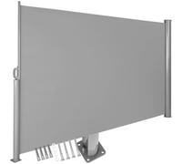 tectake® Tenda Frangivento a Scorrimento, Paravento Estraibile Esterno, Frangivista con Meccanismo Automatico, Protezione Solare e Privacy, Ideale per Balconi e Terrazzi, 160x300 cm - Grigio