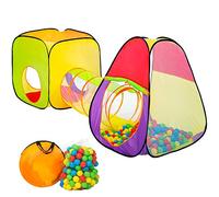 TecTake Tenda Giochi per Bambini | Pop Up Tenda da Gioco con Palline per Bambino | incl. 200 Palline + Tascabile | -Modelli Differenti- (Tipo 1 | No. 401028)