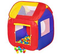 TecTake Tenda Giochi per Bambini | Pop Up Tenda da Gioco con Palline per Bambino | incl. 200 Palline + Tascabile | -Modelli Differenti- (Tipo 2 | No. 400729)