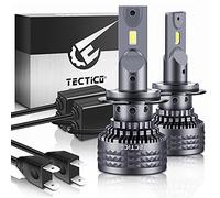 TECTICO H7 PX26d 6000K LED Super Bright Diamond White Lampadine per fari 70W 11000LM Faro abbagliante/anabbagliante Kit di conversione faro di ricambio 2 pezzi