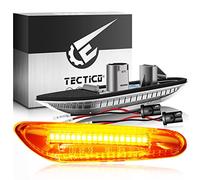 TECTICO indicatori di direzione,freccia auto,Indicatori di direzione laterali ambra 18 SMD con funzione dinamica Compatibile con BMW E90 E91 E92 E93 E81 E82 E83 E84 E87 E88 E60 E61 E46 E36,2 pezzi
