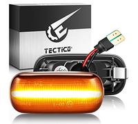 TECTICO indicatori di direzione,freccia auto,Indicatori di direzione laterali ambra CE E8 18 SMD con funzione dinamica per A3 S3 8P A4 S4 RS4 B6 B7 B8 A6 S6 RS6 C5 C7,2 pezzi