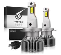 TECTICO LED H7 H18 Lampadine Fari Fendinebbia 12V 80W 12000LM Ultra Luce 6000K Bianco Freddo Canbus Kit di Aggiornamento Auto Perfetto, 2 Lampade