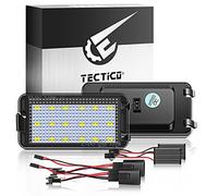 TECTICO LED Luci targa auto Lampada targa E-Mark ECE Bianco puro 6000K Canbus Nessun errore Compatibile con Seat Altea Arosa Cordoba MK1 MK2 Ibiza Leon Toledo,2 pezzi