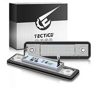 TECTICO LED Luci targa auto Lampada targa E-Mark ECE Bianco puro 6000K Canbus Nessun errore Compatibile con Opel Astra G Vectra B Tigra Zafira A,2 pezzi