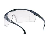 Tector di Base Occhiali Protezione Blu/Chiaro, En 166, Regolabile Ferro, Graffi