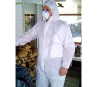 Tector Premium tuta protettiva monouso tipo 5/6 cat. 3 è conforme alla direttiva UE sull'equipaggiamento di protezione individuale, taglia L