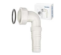 tecuro Collegamento 90 ° per Cucina - Sifone per lavello Sifone - KS Bianco