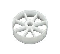 tecuro - Filtro per capelli per tappo eccentrico Ø 40 mm - plastica, bianco - Protezione efficace contro i blocchi - 90228