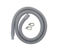 tecuro Prolunga per tubo di scarico, 0,5 m, set completo di fascette stringitubo, adatto per lavatrice/lavastoviglie, tubo di scarico dell'acqua grigio, universale, produttori indipendenti