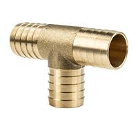 tecuro Raccordo a T da 1 pollice (25 mm) in ottone bianco