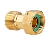 tecuro Raccordo a vite 3/4 pollici dado x filettatura esterna 3/4 pollici - ottone bianco CW617N
