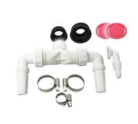 tecuro Raccordo doppio di scarico DN 32, per lavatrice e/o asciugatrice set completo