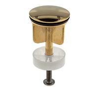 Tecuro, tappo di scarico eccentrico con diametro di 40 mm, placcato oro