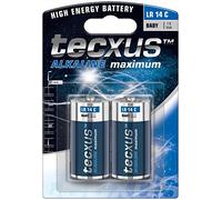 Tecxus 23635 Batteria Alcalina Mezza TorciaC (Baby)/LR14 - batteria al manganese alcalino 1 5 V