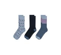 Ted Baker 3pk Mens Non Terry Crew Blue Taglia: OS | Calzini Outlet | Uomo | Blu