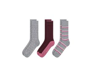 Ted Baker 3pk Mens Non Terry Crew Medium Grey Taglia: OS | Calzini Outlet | Uomo | Grigio
