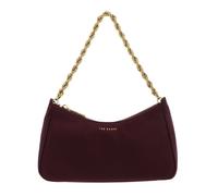 Ted Baker Agnise Chain Detail Satin Shoulder Bag Wine