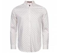TED BAKER Ardea Dot Uomo Camicia a maniche lunghe 272171-BIANCO bianco L
