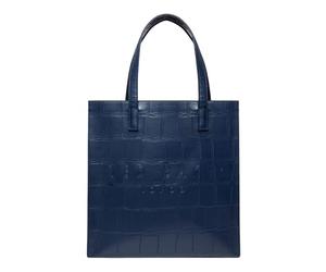 Ted Baker borsa a tracolla Croccon Croc Effect Icon Bag Navy blu scuro