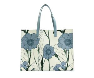 Ted Baker borsa a tracolla Tooocon Floral Print Extra Large Icon Bag White bianco