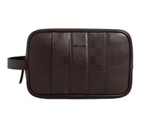 Ted Baker borsa da toilette Waydee House Check PU Washbag Brown - Choc marrone scuro