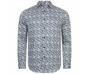 TED BAKER Capua Small Floral Uomo Camicia a maniche lunghe 272163-BIANCO bianco M