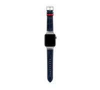 Ted Baker Cinturino in pelle di coccodrillo blu per Apple Watch® (Modello: BKS42F227B0), blu, Blu