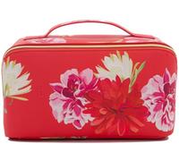 Ted Baker Grande beauty case con stampa floreale rossa e passante per il trasporto