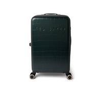 Ted Baker Icon Case Valigia Media 68 cm Verde Foresta Vernice Coccodrillo Rigida 4 Ruote Lucchetto TSA Valigia da Viaggio di Design 77L Leggera ABS Interno Organizzato Elegante con Scomparti