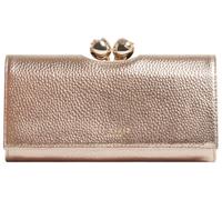 Ted Baker London | Donna | Roosali | Portafoglio grande in pelle con dettaglio rosa e pompon