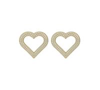 Ted Baker London Hartia - Orecchini a perno da donna a forma di cuore con cristalli (oro)