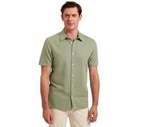 Ted Baker London MMA-ZEFRE-SS Camicia Regular Lino Verde