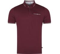 Ted Baker London - Polo Da Uomo T-Shirt 242808 Maroon Tortila