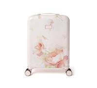 Ted Baker Magnolia Bloom Case 55 cm Valigia da cabina rosa floreale, 4 ruote, leggera, in ABS, con lucchetto TSA, design, interno organizzato, elegante bagaglio a mano, guscio rigido, capacità 39 l