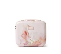 Ted Baker Magnolia Bloom Vanity Case, Pink Floral, 36cm, 17L | Hard Shell Cosmetic Case Toiletry Bag, Portable Carry Handle and Strap, Logo Lining with Compartments