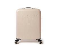 Ted Baker Mála Taistil Dearthóra Icon 55cm, le Putty Beige Paitinne, 4 Roth, Éadrom, ABS, Glas TSA, Mála Taistil Dearthóra, Taobh istigh Eagraithe, Urranna Crua, Cumas 39L