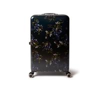 Ted Baker Midnight Bloom Case 79 cm Valigia Grande Blu Navy Floreale 4 Ruote Leggera ABS Lucchetto TSA Bagaglio a Mano di Design Scomparti Rigidi Capacità 122 L