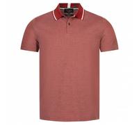 TED BAKER Mini Jacquard Stitch Uomo Polo 261464-DK-ROSSO rosso XL