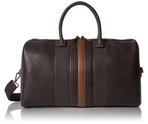 Ted Baker Mxb-Evyday-Striped Pu Holdall Borsone, Brn-Choc, Taglia Unica Uomo