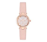 Ted Baker Orologio da donna con cinturino in pelle nuda, Rosa