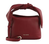 Ted Baker Pelle borsa a tracolla borsetta Niyal Soft Knot Bow Leather Crossbody Bag Dk - Red rosso scuro