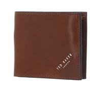 Ted Baker Pelle portafoglio Prugs Embossed Corner Leather Bifold Coin Wallet Tan marrone chiaro