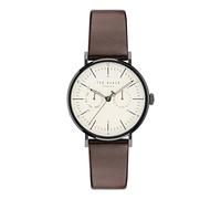 Ted Baker Phylipa BKPPGS4029I - Orologio da uomo con cinturino in vera pelle, colore: marrone, Marrone