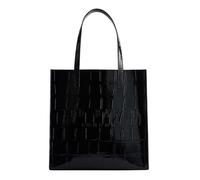 Ted Baker shopper borsa Croccon Croc Effect Large Icon Bag Jet - Black