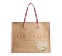 Ted Baker shopper borsa Floraff Floral Raffia Icon Bag Pink