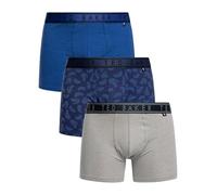 Ted Baker Slip da Uomo (Confezione da 3), Blu Mazarine/Piuma Navy/Grigio Melange, M